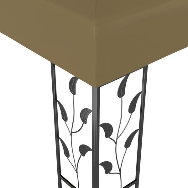 vidaXL Κιόσκι Taupe 3 x 3 μ. 180 γρ/μ²