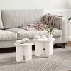 vidaXL Τραπεζάκι σαλονιού 2 pcs Λευκό 39.5 x 39.5 x 30 εκ.