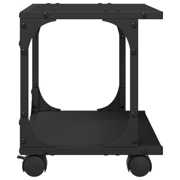 vidaXL Βάση Εκτυπωτή 2 Επιπέδων Μαύρη 41x28x33,5 εκ Επεξεργασμένο Ξύλο