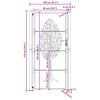 vidaXL Πόρτα Κήπου με Σχέδιο Δέντρου από Ατσάλι Corten 100 x 175 εκ.