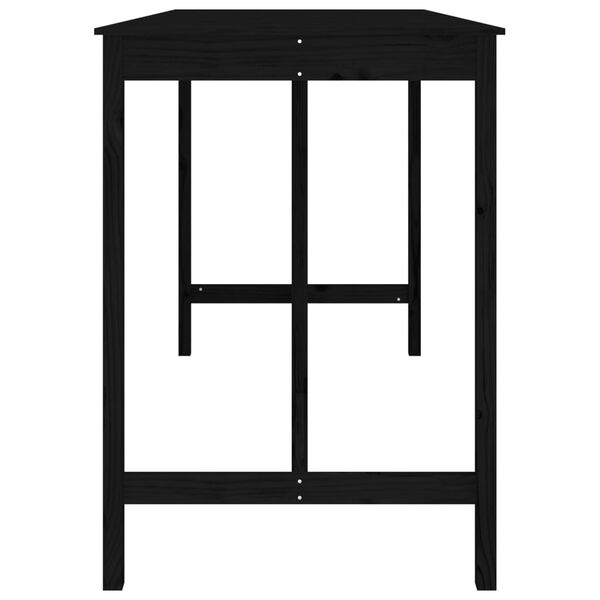 vidaXL &Tau;&rho;&alpha;&pi;έ&zeta;&iota; &Mu;&pi;&alpha;&rho; &mu;&alpha;ύ&rho;&omicron;&sigmaf; 180 x 80 x 110 &epsilon;&kappa;. &alpha;&pi;ό &Mu;&alpha;&sigma;ί&phi; &Xi;ύ&lambda;&omicron; &Pi;&epsilon;ύ&kappa;&omicron;&upsilon;