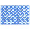 vidaXL χαλί εξωτερικού χώρου ARAKIL μπλε και λευκό 120x180 cm PP