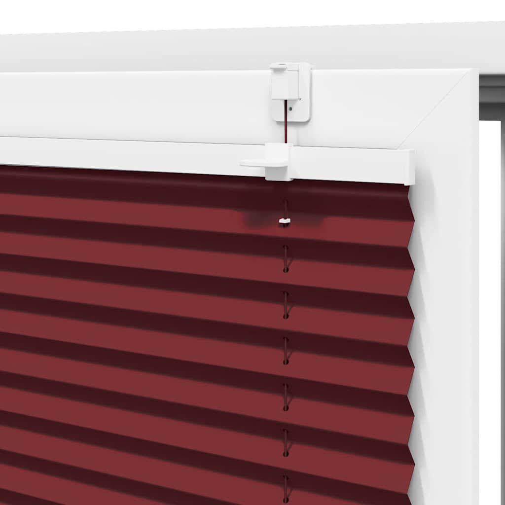 vidaXL Πλισέ περσίδα Μπορντό κόκκινο 75x150 cm Πλάτος υφάσματος