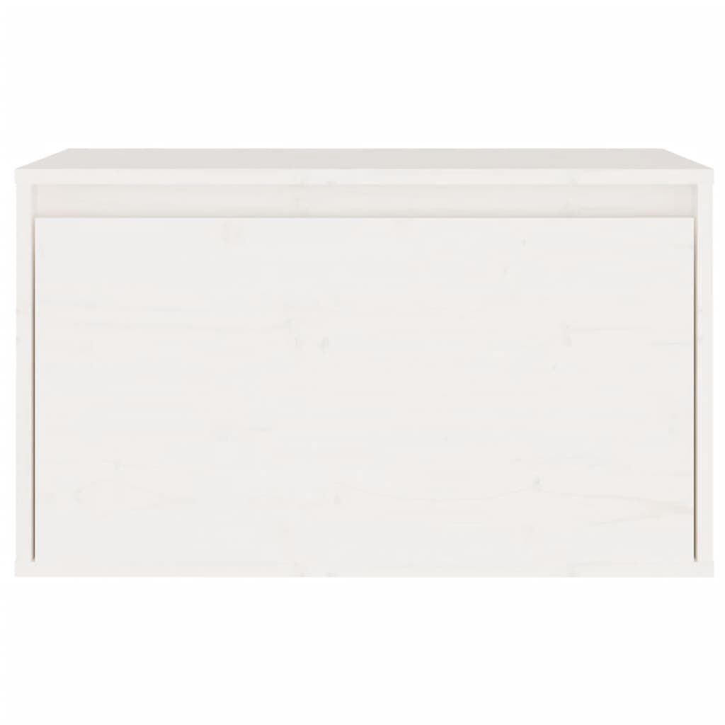 vidaXL Ντουλάπια Τοίχου 2 τεμ. Λευκά 60x30x35 εκ από Μασίφ Ξύλο Πεύκου