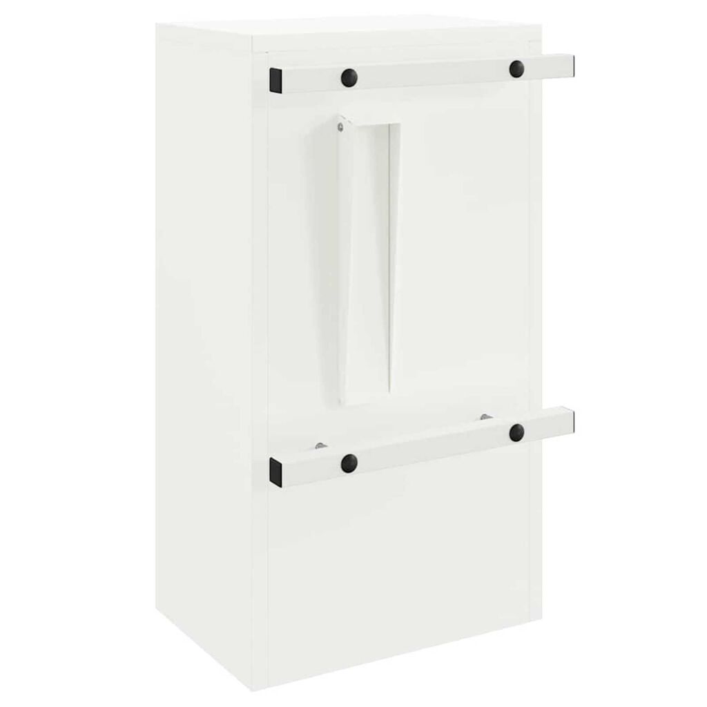 vidaXL γραμματοκιβώτιο Λευκό 30 x 23 x 55 εκ. Ατσάλι