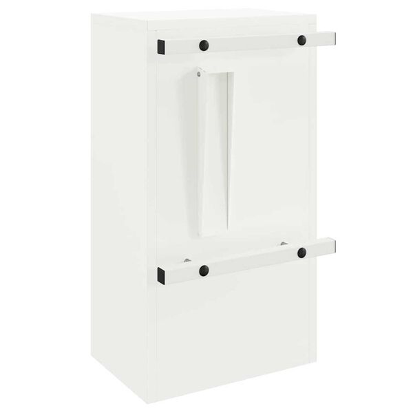 vidaXL γραμματοκιβώτιο Λευκό 30 x 23 x 55 εκ. Ατσάλι
