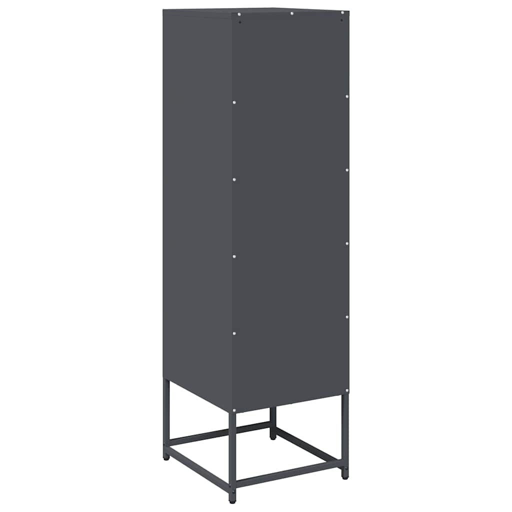vidaXL Highboard Ανθρακί 36x39x123 cm Ατσάλι ψυχρής έλασης