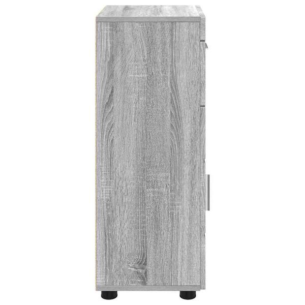 vidaXL Ντουλάπα τοίχου Γκρι sonoma 55 x 29 x 100 εκ Επεξεργασμένο ξύλο