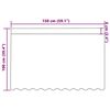 vidaXL Κουρτίνες με κουρτίνες Λευκό 500x100cm Πολυεστέρας