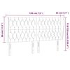vidaXL Κεφαλάρι με Πτερύγια Μπλε 183x23x118/128 εκ. Υφασμάτινο