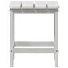 vidaXL Πλευρικό Τραπέζι Adirondack Λευκό 38 x 38 x 46 εκ. HDPE