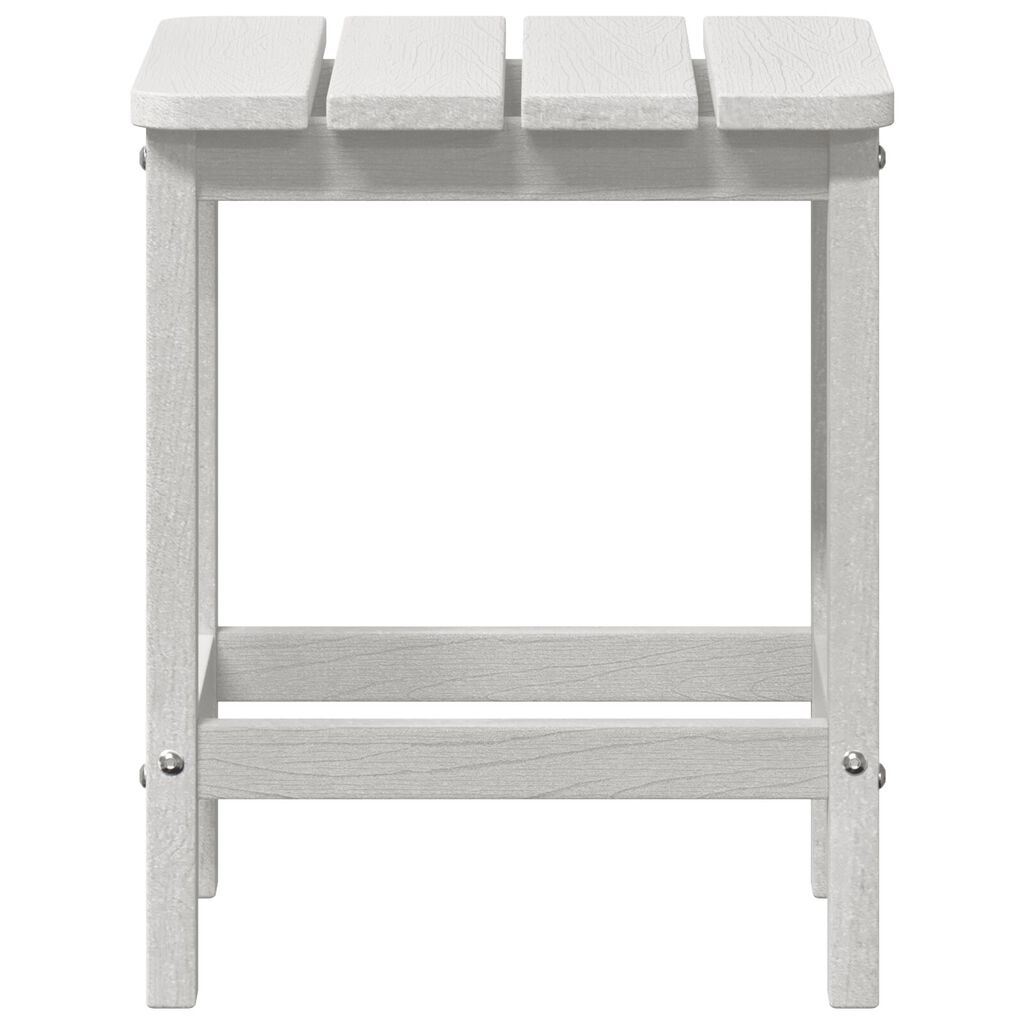 vidaXL Τραπέζι Adirondack Λευκό 38x38x45 εκ. HDPE