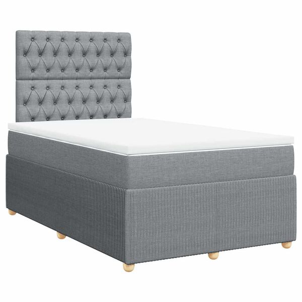 vidaXL &Kappa;&rho;&epsilon;&beta;ά&tau;&iota; Boxspring &mu;&epsilon; &Sigma;&tau;&rho;ώ&mu;&alpha; &Alpha;&nu;&omicron;&iota;&chi;&tau;ό &Gamma;&kappa;&rho;&iota; 120x200 &epsilon;&kappa;. &Upsilon;&phi;&alpha;&sigma;&mu;ά&tau;&iota;&nu;&omicron;