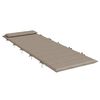 vidaXL Μαξιλάρι Ξαπλώστρας Taupe 180x60x4 εκ. από Ύφασμα Oxford