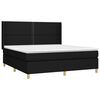 vidaXL &Kappa;&rho;&epsilon;&beta;ά&tau;&iota; Boxspring &mu;&epsilon; &Sigma;&tau;&rho;ώ&mu;&alpha; & LED &Mu;&alpha;ύ&rho;&omicron; 160x200 &epsilon;&kappa;. &Upsilon;&phi;&alpha;&sigma;&mu;ά&tau;&iota;&nu;&omicron;