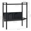 vidaXL Βιβλιοθήκη 2 Επιπέδων Μαύρη 52x28x59 εκ. Επεξεργασμένο Ξύλο