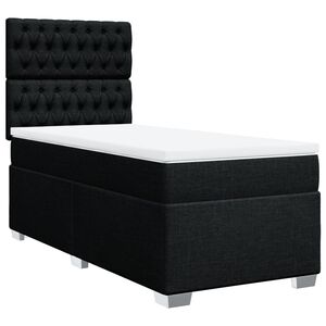 vidaXL &Kappa;&rho;&epsilon;&beta;ά&tau;&iota; Boxspring &mu;&epsilon; &Sigma;&tau;&rho;ώ&mu;&alpha; &Mu;&alpha;ύ&rho;&omicron; 90x200 &epsilon;&kappa;. &Upsilon;&phi;&alpha;&sigma;&mu;ά&tau;&iota;&nu;&omicron;
