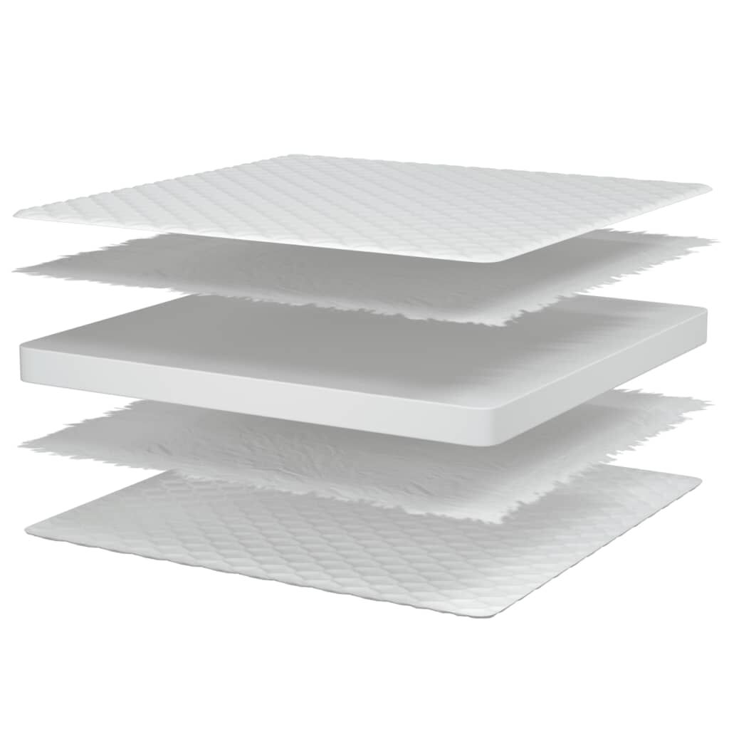 vidaXL Στρώμα με Αφρό Μνήμης Λευκό 80x160x17 εκ.