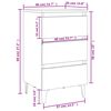 vidaXL Κομοδίνο Sonoma Δρυς 40 x 35 x 69 εκ. με Μεταλλικά Πόδια