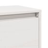 vidaXL Ντουλάπι Τοίχου Λευκό 100 x 30 x 35 εκ. από Μασίφ Ξύλο Πεύκου