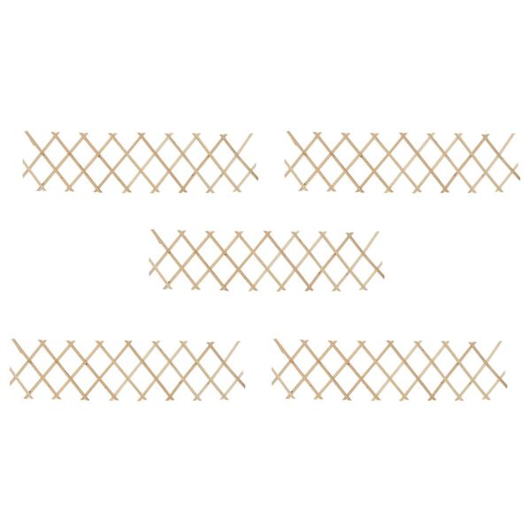 vidaXL Καφασωτό Φράχτης 5 τεμ. 180 x 30 εκ. από Ξύλο Ελάτης