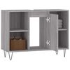 vidaXL Ντουλάπι Μπάνιου Γκρι Sonoma 80 x 33 x 60 εκ. από Επεξεργ. Ξύλο