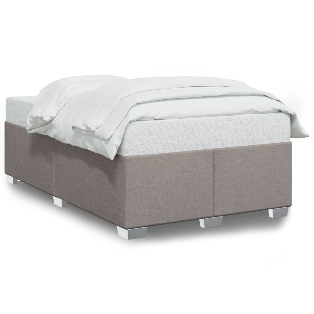 vidaXL Σκελετός Κρεβατιού Χωρίς Στρώμα Taupe 120x200 εκ. Υφασμάτινο