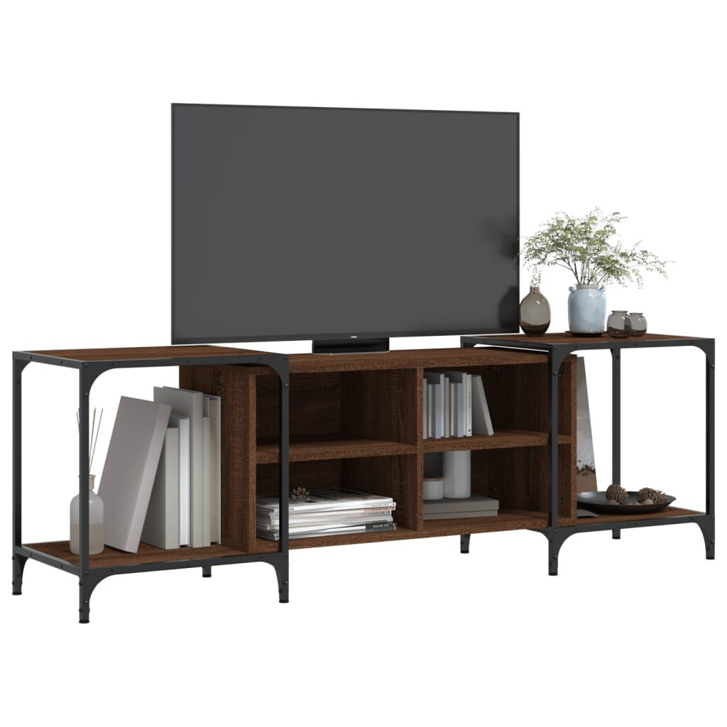 vidaXL Έπιπλο Τηλεόρασης Καφέ Δρυς 153 x 37 x 50 εκ. από Επεξεργ. Ξύλο