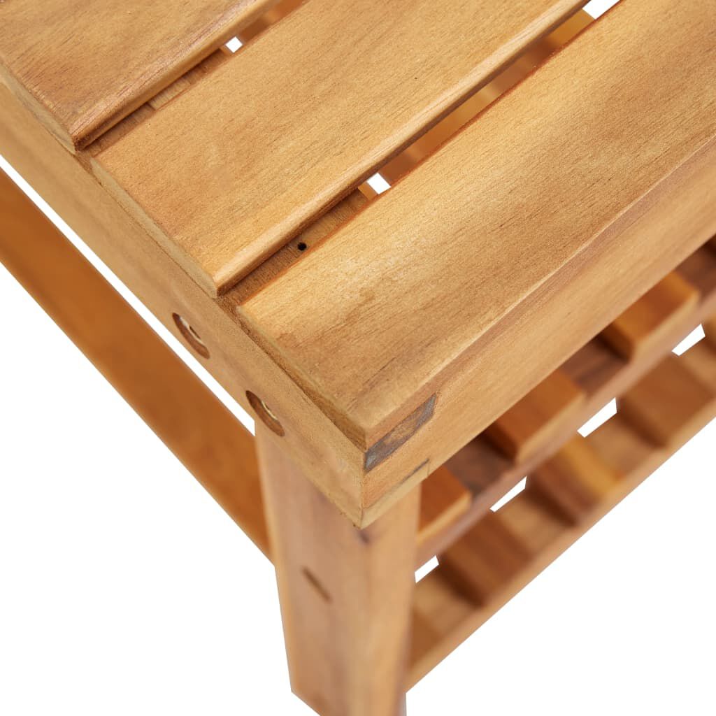 vidaXL Παπουτσοθήκη 50 x 32 x 45 εκ. από Μασίφ Ξύλο Ακακίας