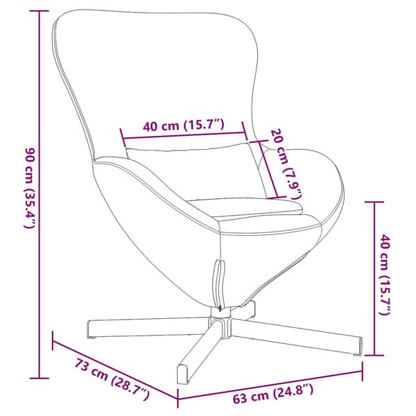 vidaXL Κάθισμα-αυγό Ροζ Κάλαθος ύφασμα με σγουρή υφή