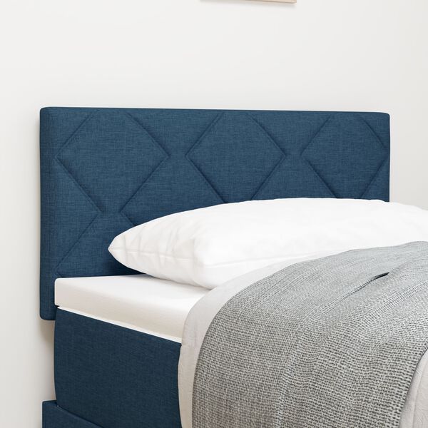 vidaXL Υφασμάτινο Κεφαλάρι Geometric με κεφαλάρι Μπλε 80 cm ύφασμα