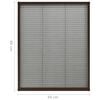 vidaXL Σήτα Παραθύρου Πλισέ Καφέ 60 x 80 εκ. από Αλουμίνιο