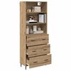 vidaXL Highboard &mu;&epsilon; &sigma;&upsilon;&rho;&tau;ά&rho;&iota; Artisan Oak 69,5 x 34 x 180 &epsilon;&kappa;.