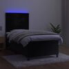 vidaXL &Kappa;&rho;&epsilon;&beta;ά&tau;&iota; Boxspring &mu;&epsilon; &Sigma;&tau;&rho;ώ&mu;&alpha; & LED &Mu;&alpha;ύ&rho;&omicron; 80x200 &epsilon;&kappa;. &Beta;&epsilon;&lambda;&omicron;ύ&delta;&iota;&nu;&omicron;