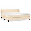 vidaXL &Kappa;&rho;&epsilon;&beta;ά&tau;&iota; Boxspring &mu;&epsilon; &Sigma;&tau;&rho;ώ&mu;&alpha; &Kappa;&rho;&epsilon;&mu; 160x200 &epsilon;&kappa;. &Upsilon;&phi;&alpha;&sigma;&mu;ά&tau;&iota;&nu;&omicron;