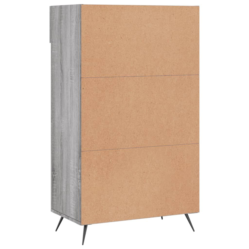 vidaXL Παπουτσοθήκη Γκρι Sonoma 60 x 35 x 105 εκ. από Επεξεργ. Ξύλο