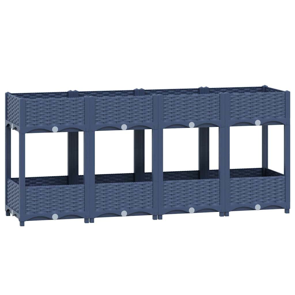 vidaXL Ζαρντινιέρα 160 x 40 x 71 εκ. από Πολυπροπυλένιο
