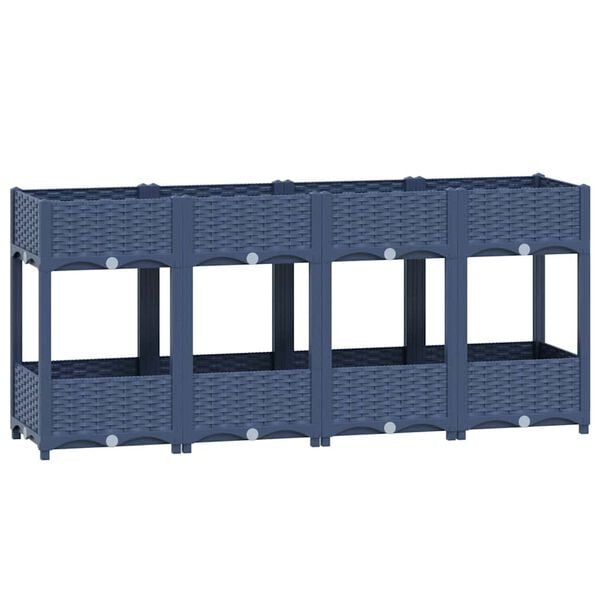 vidaXL Ζαρντινιέρα 160 x 40 x 71 εκ. από Πολυπροπυλένιο