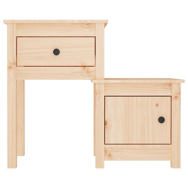 vidaXL Κομοδίνο 79 x 38 x 65,5 εκ. από Μασίφ Ξύλο Πεύκου