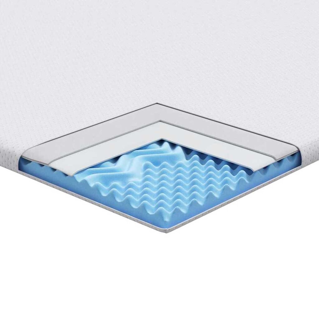 vidaXL Στρώματα Λευκό 70 x 200 cm 100% ύφασμα πολυεστέρα με τζακάρ
