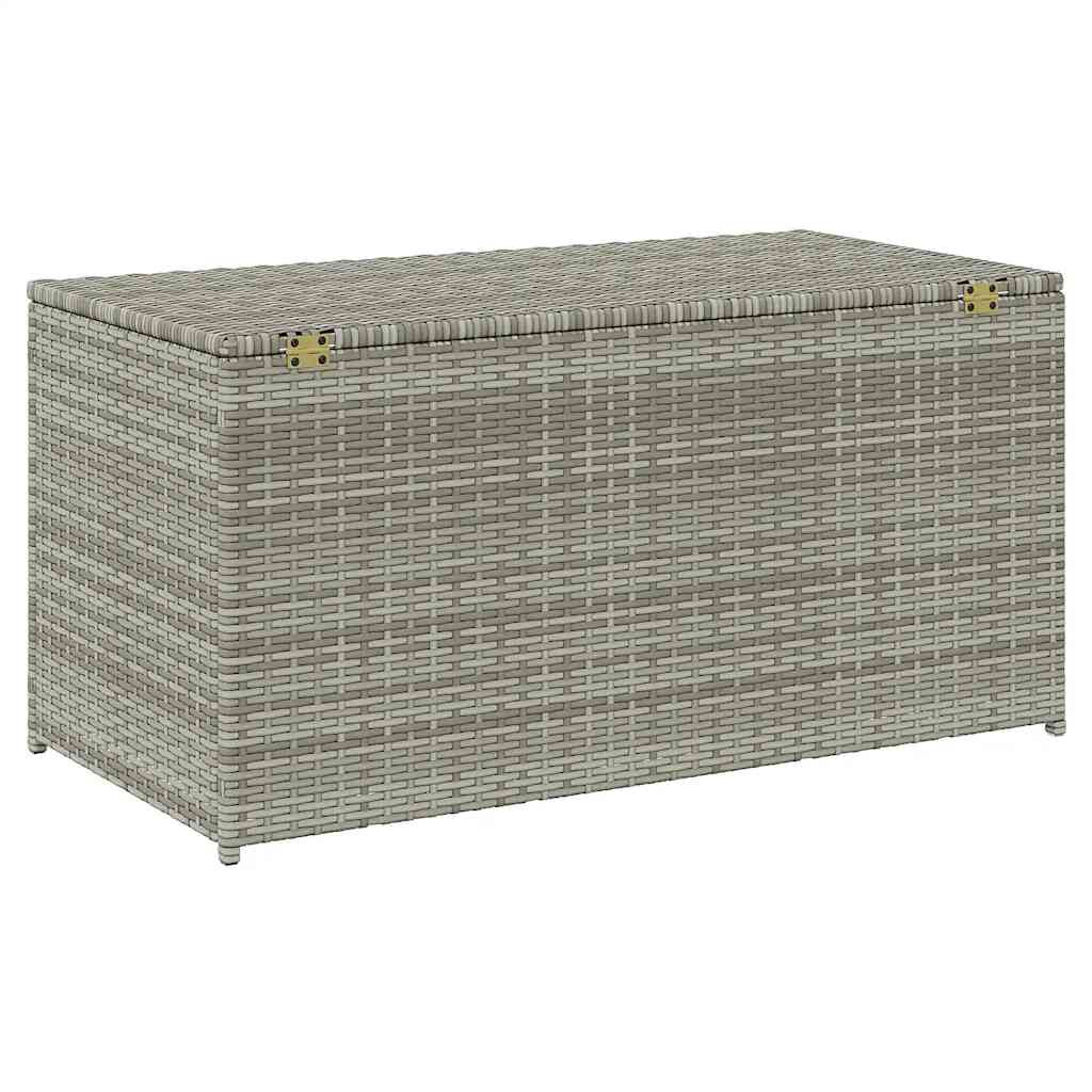 vidaXL Κουτί Αποθήκευσης Κήπου Γκρι 100x50x50 εκ. από Συνθετικό Ρατάν