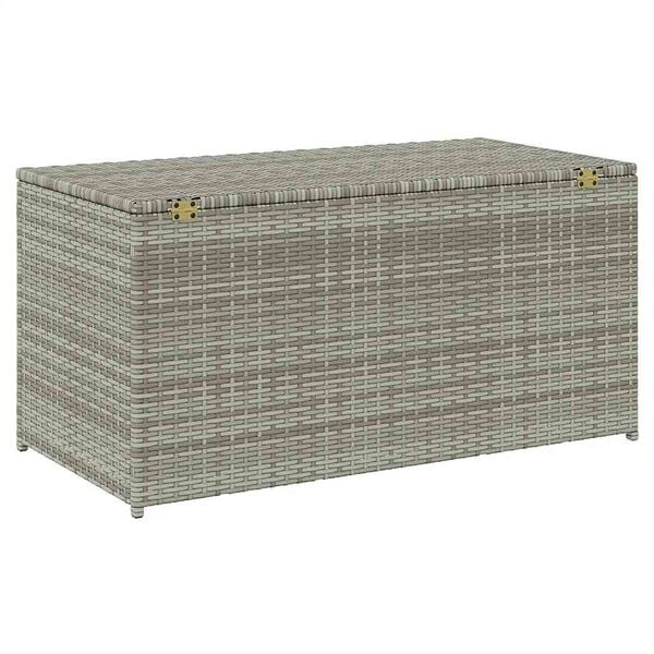 vidaXL Κουτί Αποθήκευσης Κήπου Γκρι 100x50x50 εκ. από Συνθετικό Ρατάν