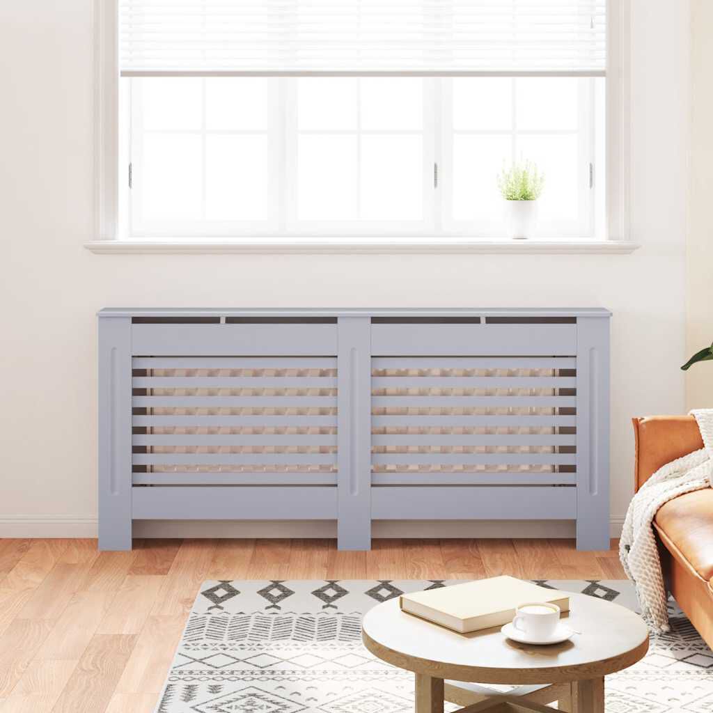 vidaXL Κάλυμμα Καλοριφέρ Ανθρακί 172 x 19 x 81,5 εκ. από MDF