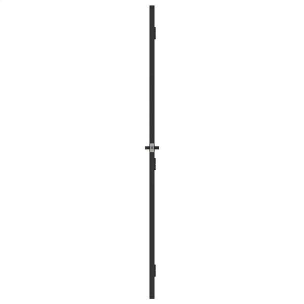 vidaXL Εσωτερική Πόρτα Μαύρη 102,5x201,5 εκ. Ψημένο Γυαλί & Αλουμίνιο