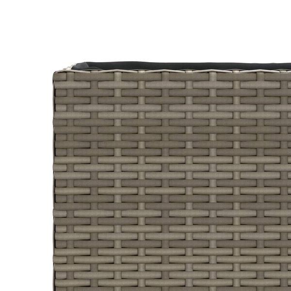 vidaXL Ζαρντινιέρα Κήπου Γκρι 36x30x32 εκ. από Συνθετικό Ρατάν