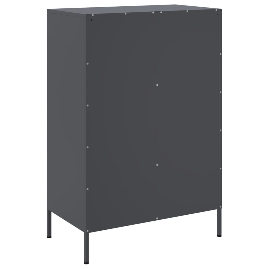 vidaXL Ντουλάπι Ανθρακί 68x39x101,5 εκ. από Χάλυβα