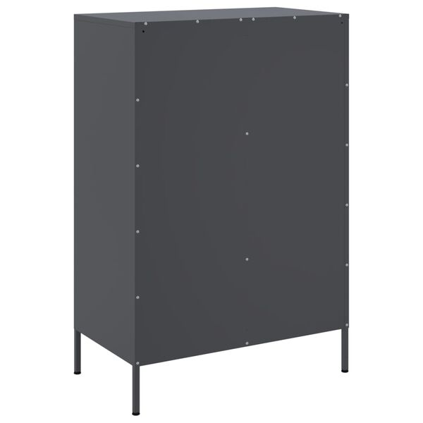 vidaXL Ντουλάπι Ανθρακί 68x39x101,5 εκ. από Χάλυβα