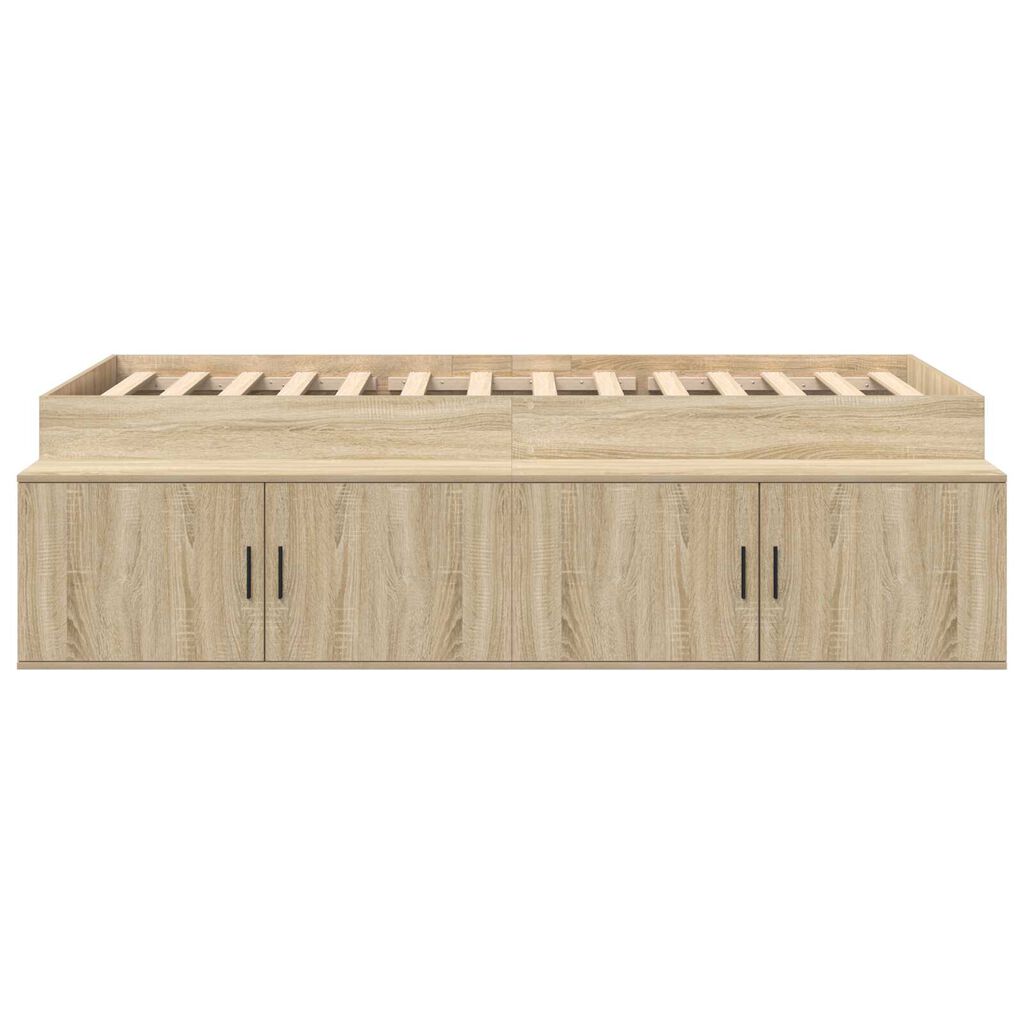 vidaXL Κρεβάτι με αποθηκευτικό χώρο Sonoma Δρυς 80 x 200 cm