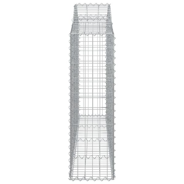 vidaXL Συρματοκιβώτια Τοξωτά 3 τεμ. 200x30x100/120 εκ. Γαλβαν. Ατσάλι