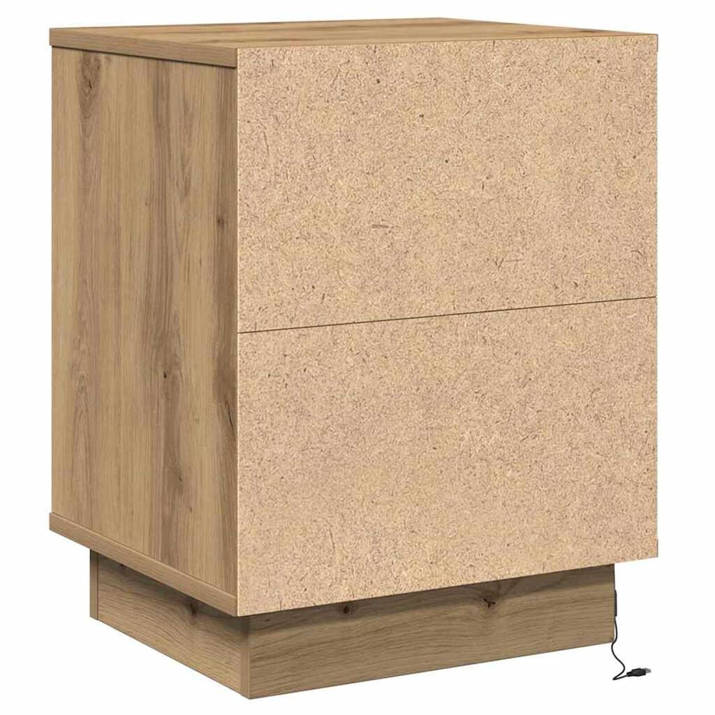 vidaXL Κομοδίνο με Artisan Oak 39 x 34.5 x 50 εκ. Επεξεργασμένο ξύλο